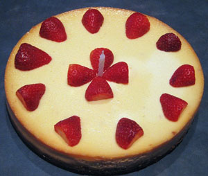 Strawberry Birthday Cheesecake